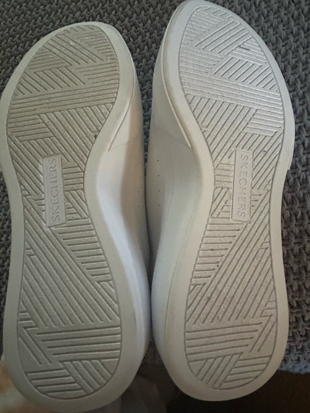 Skechers Women's White Low-Top Lace-Up Sneakers - Picture 4 of 6